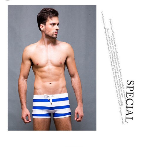 Men's Striped Boxer Shorts, Sexy Striped Shorts for Men