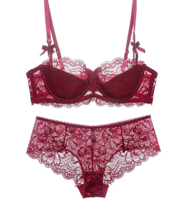 Lace Thin Cotton Underwear for Women Set