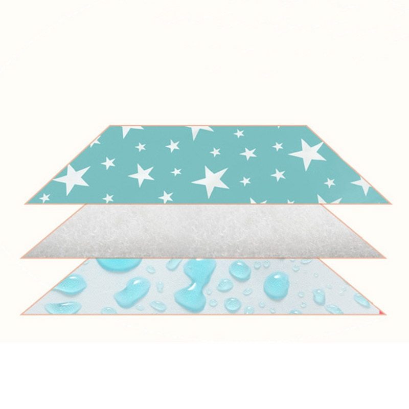 Cartoon cotton breathable and waterproof baby changing pad