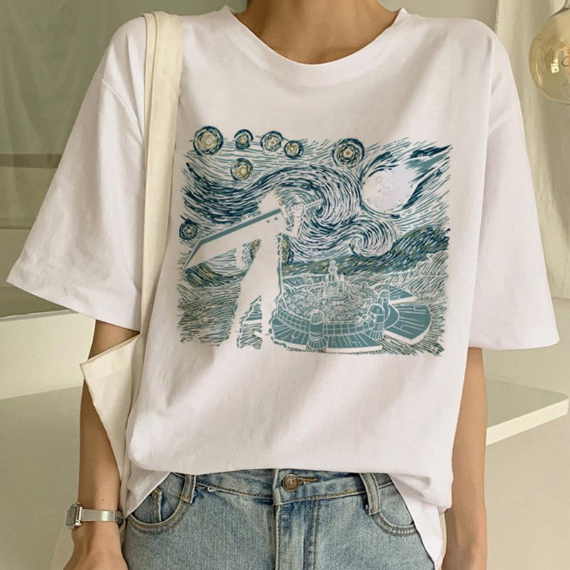 Van Gogh T-Shirt, Art Painting T-Shirt Women