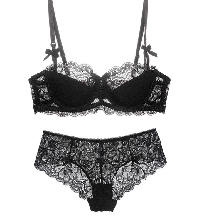 Lace Thin Cotton Underwear for Women Set