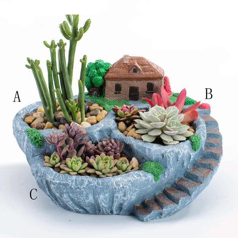 Small Succulent Plant Pots, Micro Landscape Gardening Ornaments