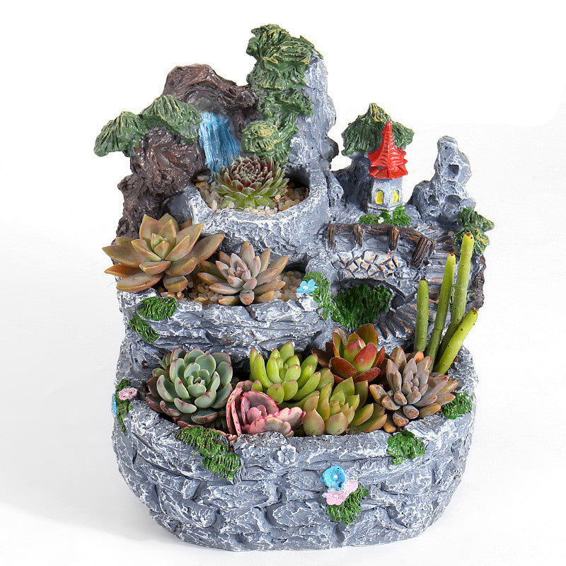 Small Succulent Plant Pots, Micro Landscape Gardening Ornaments