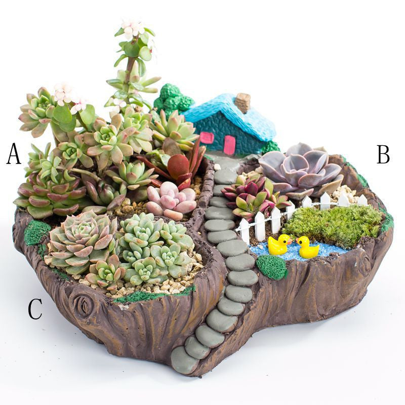 Small Succulent Plant Pots, Micro Landscape Gardening Ornaments