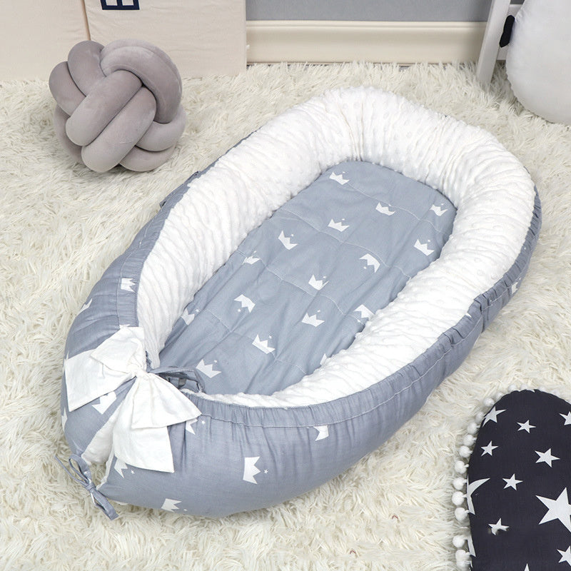 Household Baby Bed, Bubble Fleece Bedding Kit