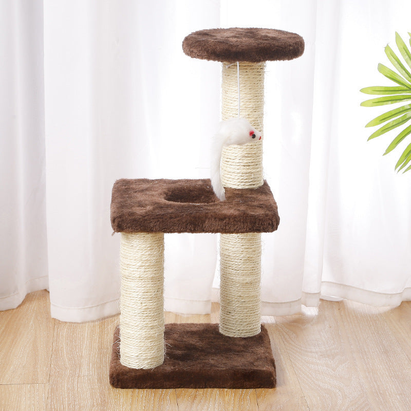 Explosive Cat Climbing Frame, Small Cat Tree, Cat Toy, Sisal Cat Jumping Platform, Cat Supplies, Cat Scratching Post, Pet Supplies