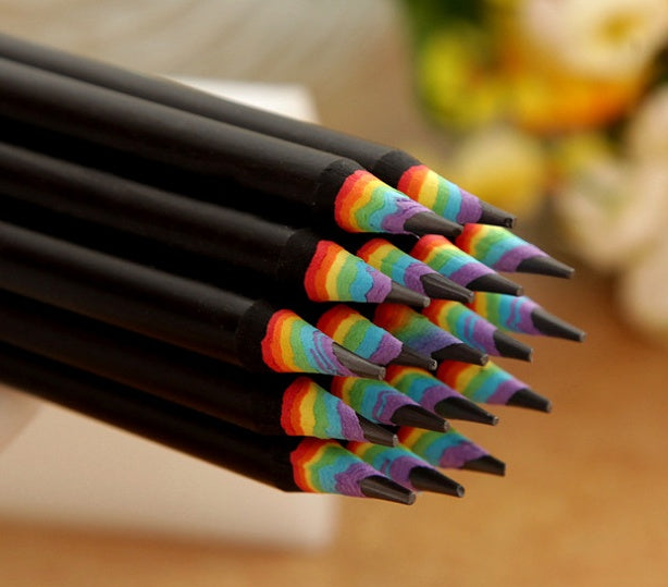 Rainbow HB Environmental Pencil, Creative Stationery