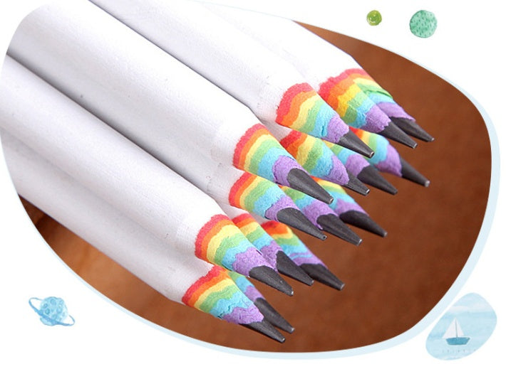 Rainbow HB Environmental Pencil, Creative Stationery