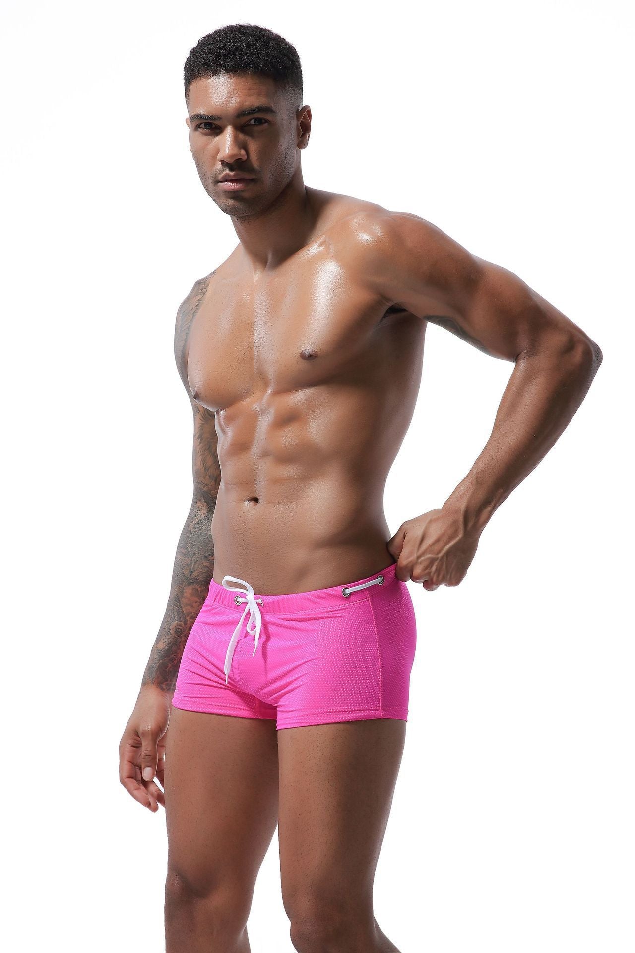 Low Waist Boxer, Men's Swimming Trunks