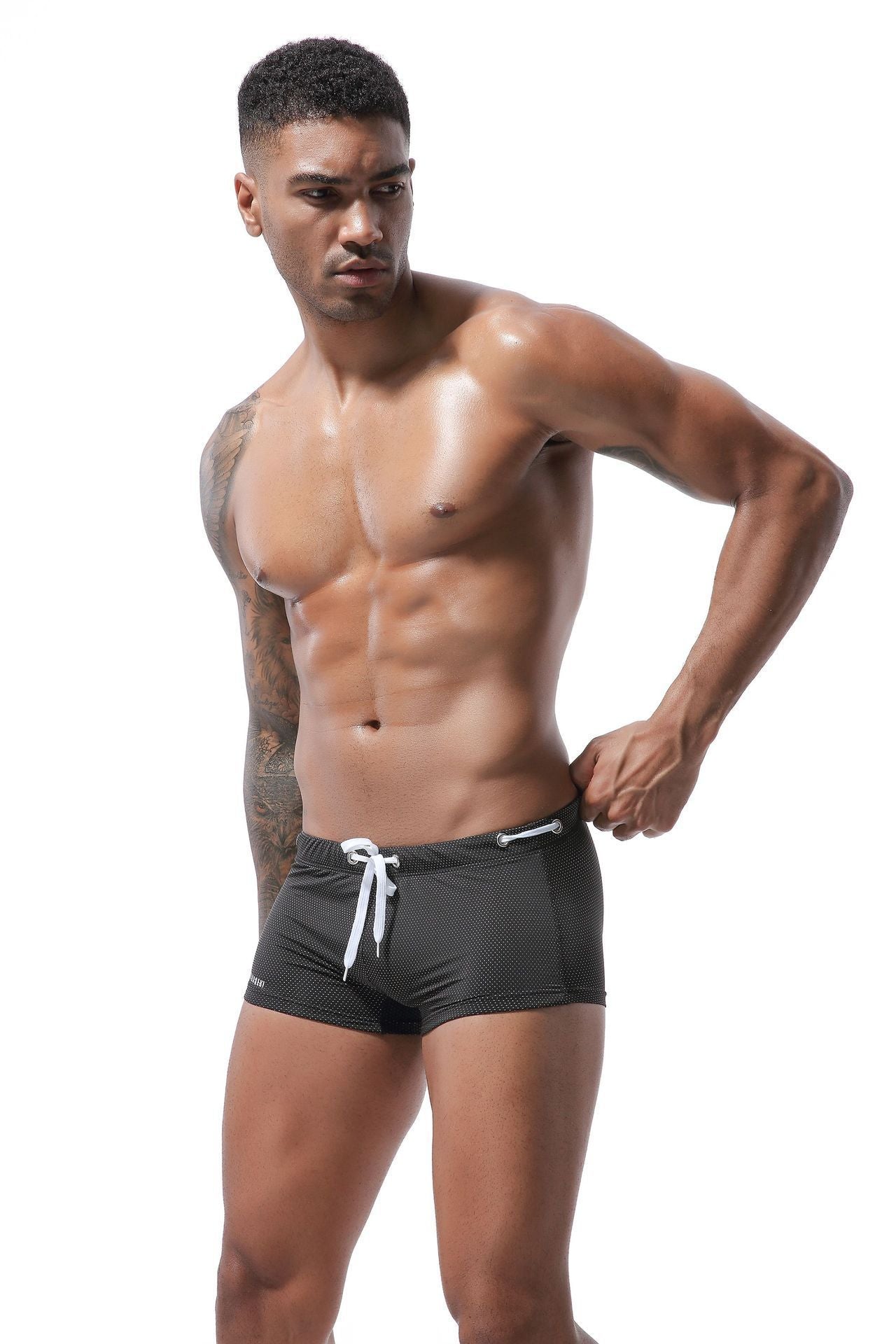 Low Waist Boxer, Men's Swimming Trunks