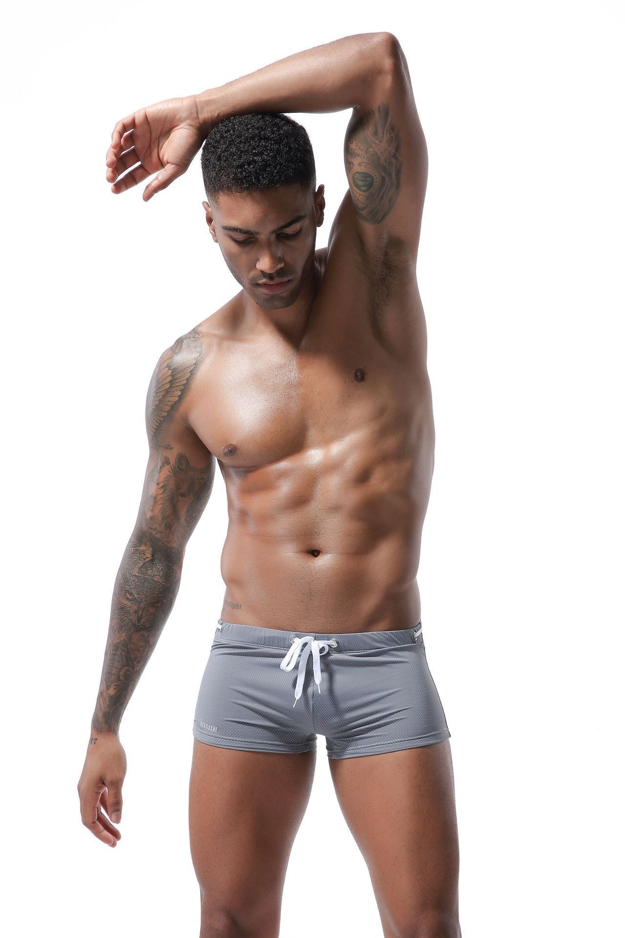 Low Waist Boxer, Men's Swimming Trunks