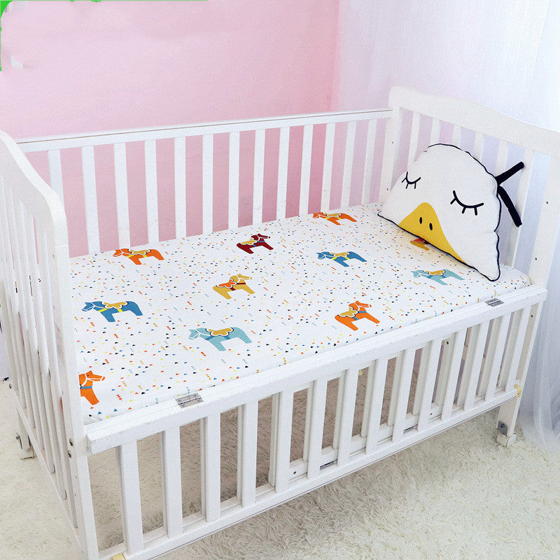 Baby Cot Cover, Children's Cotton Bedspread Mattress Cover