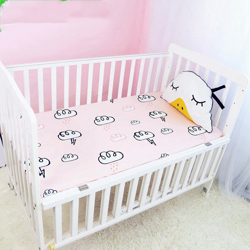 Baby Cot Cover, Children's Cotton Bedspread Mattress Cover