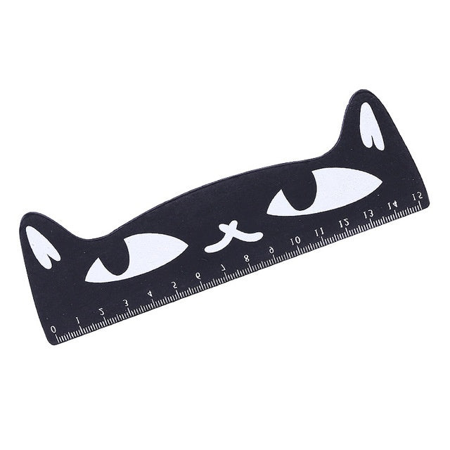 Kawaii 15cm Candy Color Animal Pet Cat Wooden Ruler