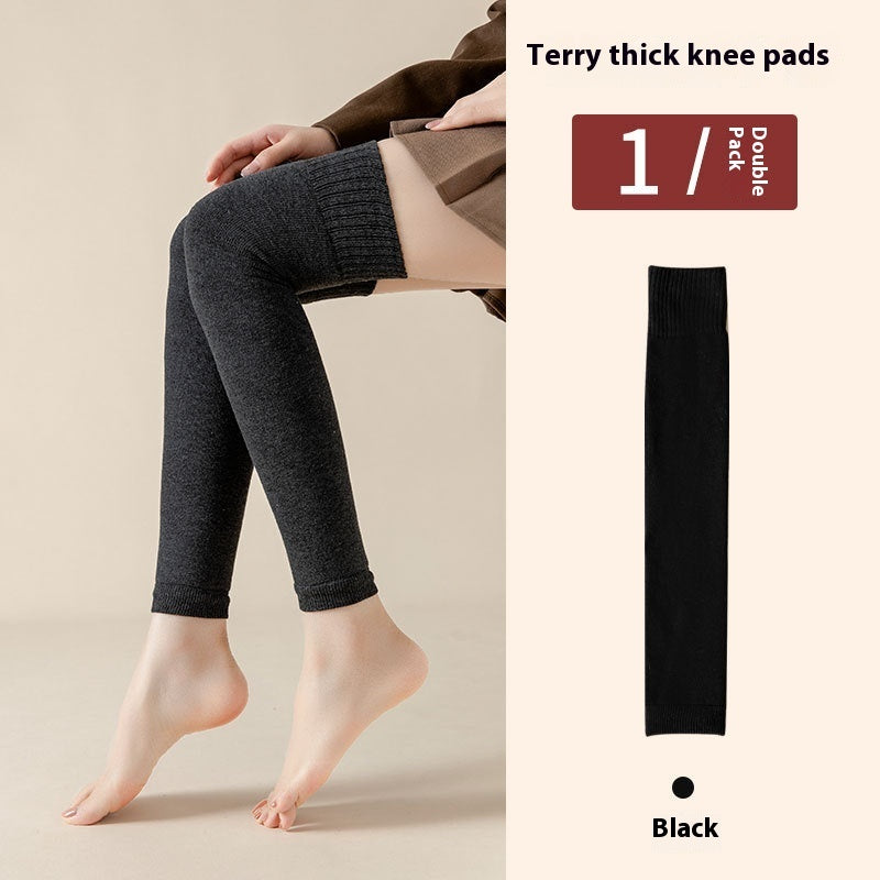 Fleece-lined Long Knee Socks for women