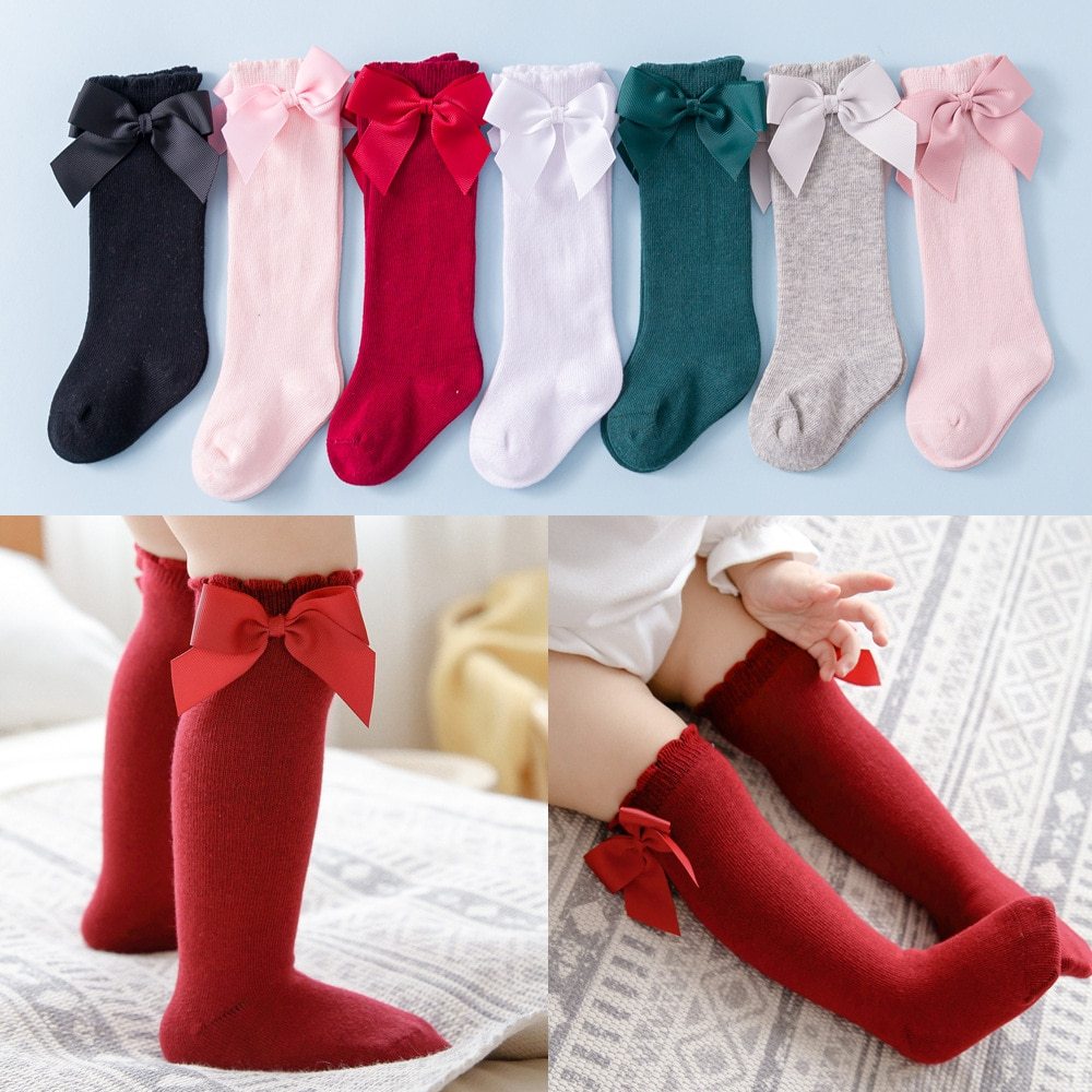 Girl little princess red socks