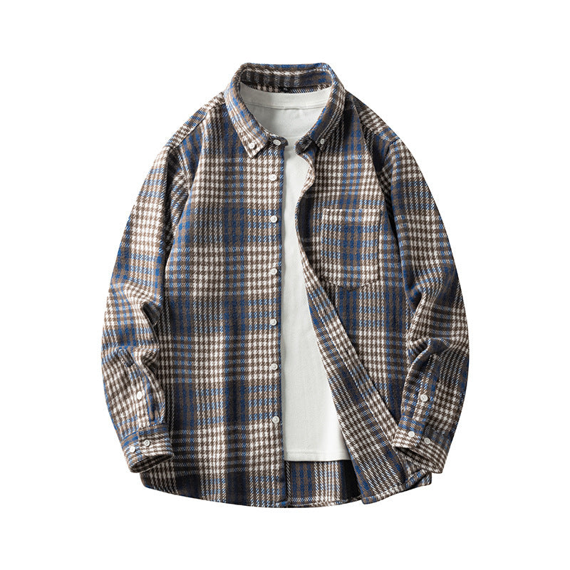 Men's Autumn And Winter Long-sleeved Shirt, Casual Flannel Shirt for Men