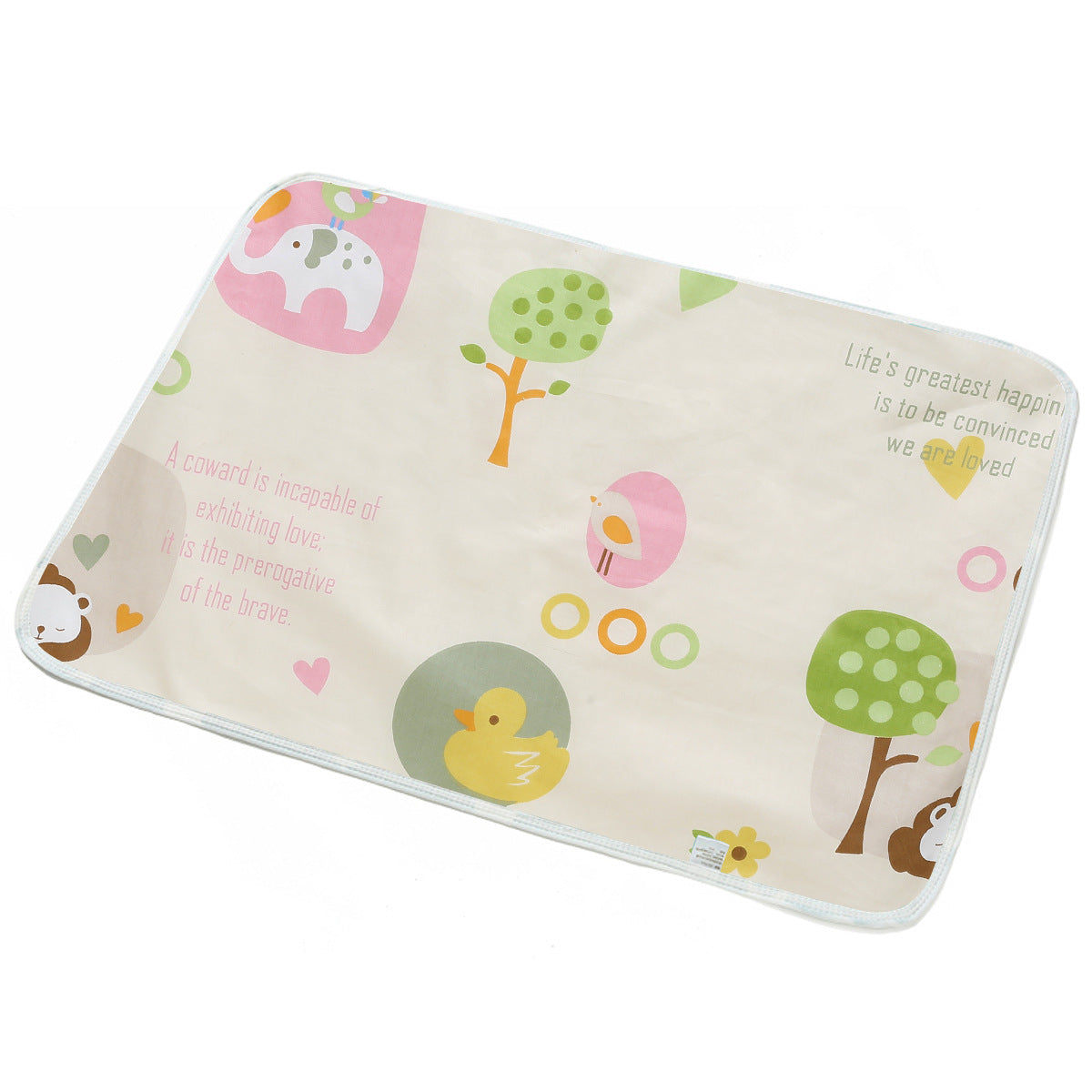 Cartoon cotton breathable and waterproof baby changing pad