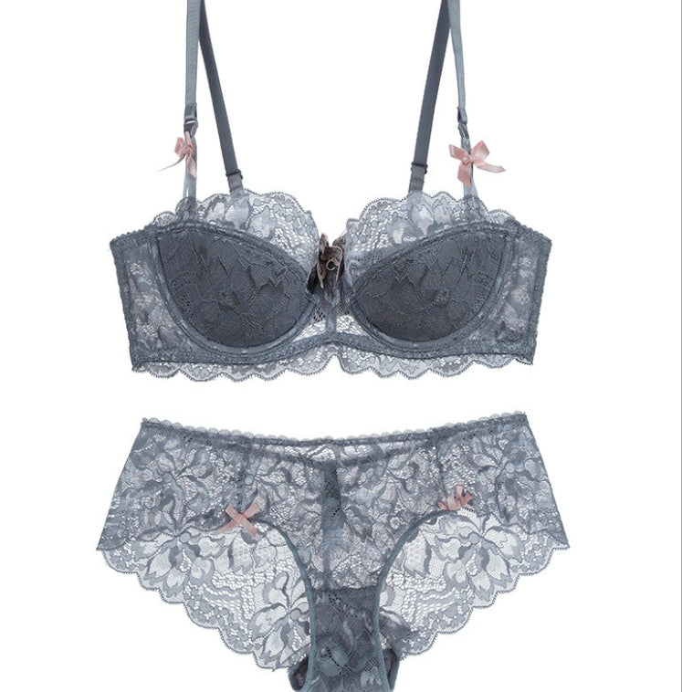 Lace Thin Cotton Underwear for Women Set