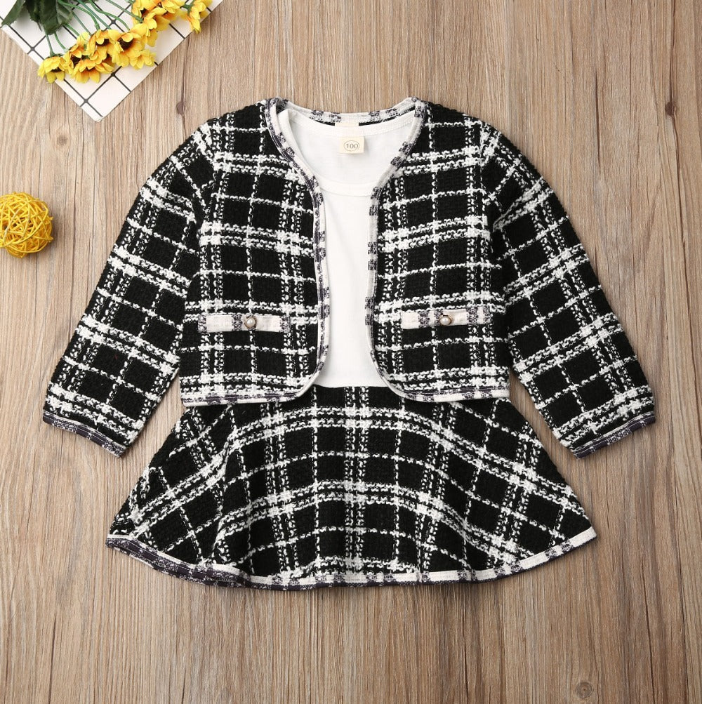 Long-sleeved Dresses, Two-piece Children's Baby Suit