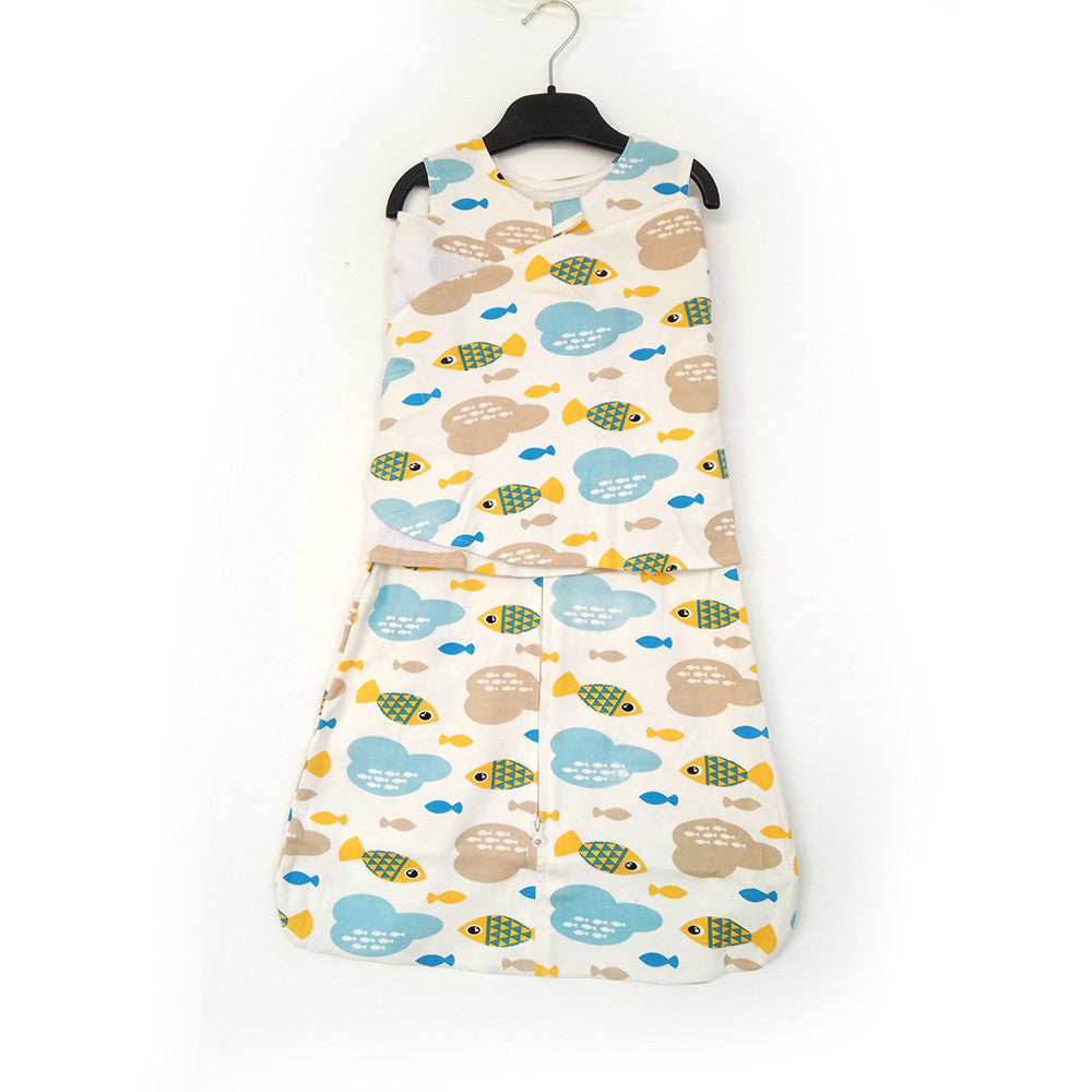 Cotton wrapped swaddling sleeping bag