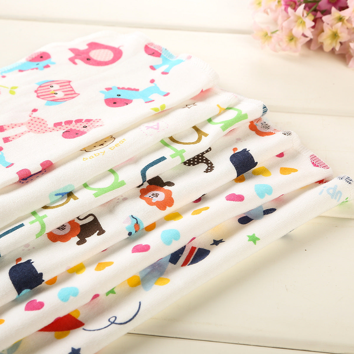 Baby Saliva Towel, Printed Children's Small Kerchief