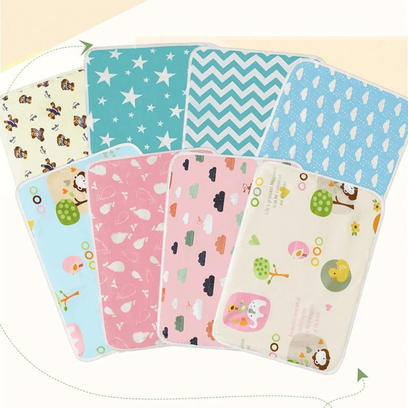 Cartoon cotton breathable and waterproof baby changing pad