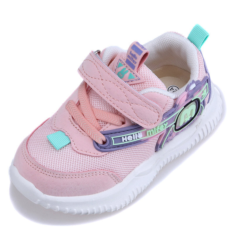 Solid-soled health net shoes for kids, functional shoes