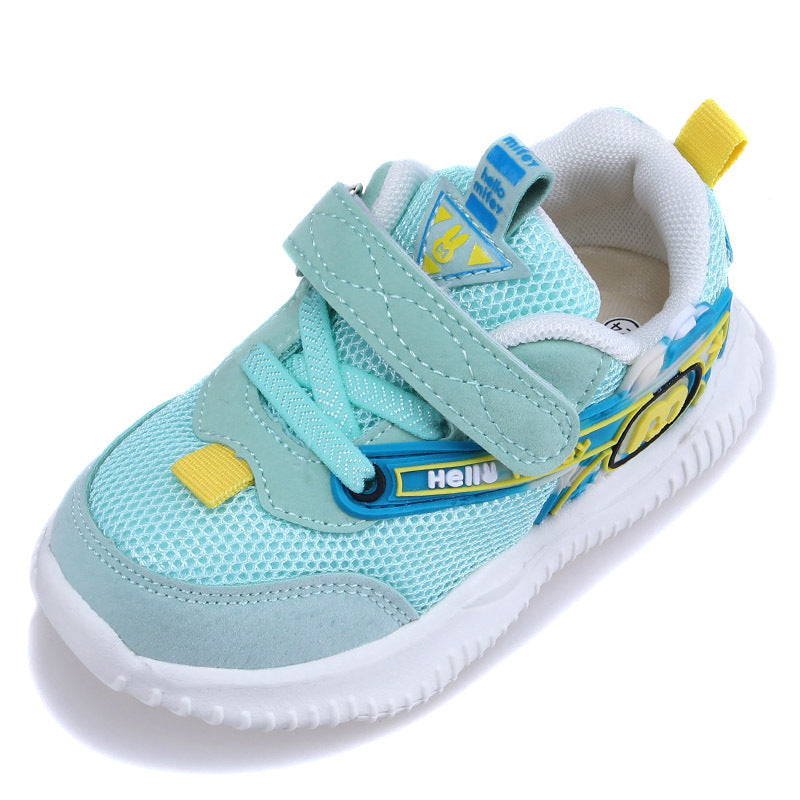 Solid-soled health net shoes for kids, functional shoes