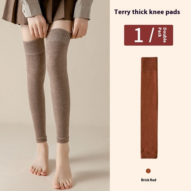 Fleece-lined Long Knee Socks for women