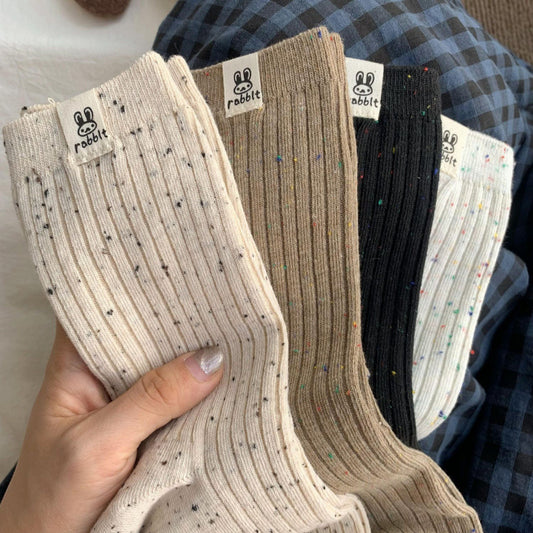 Retro Long Cotton Socks for women