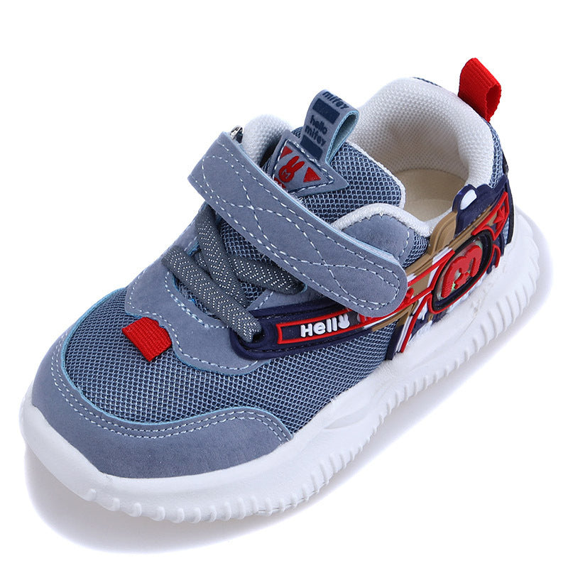 Solid-soled health net shoes for kids, functional shoes