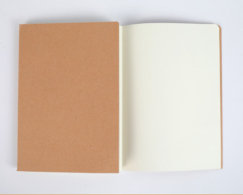 Leather Cover Thread Beige Eye Paper, Soft Copy Notebook