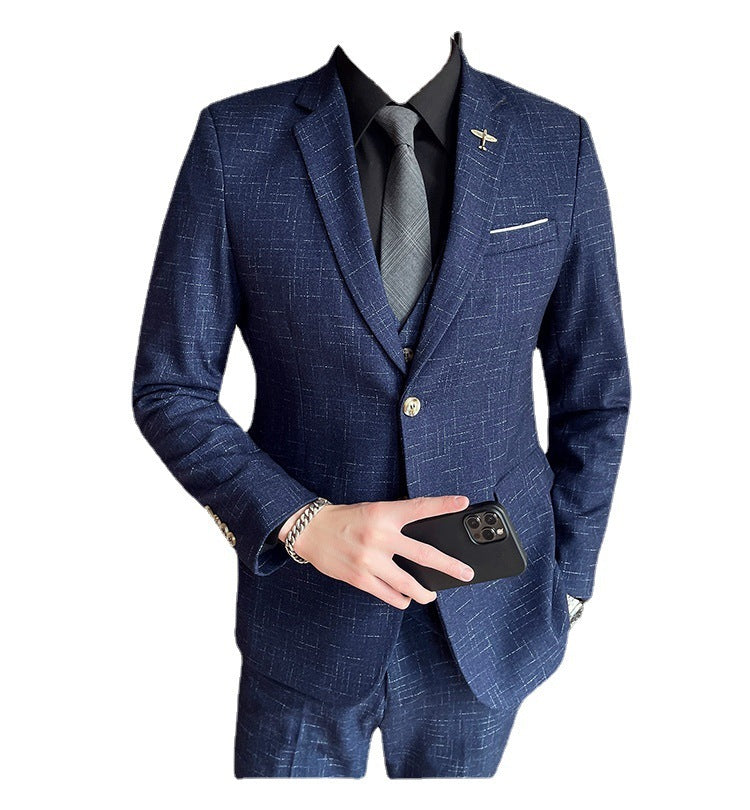 Fashion Men's Tuxedo Three-piece Suit