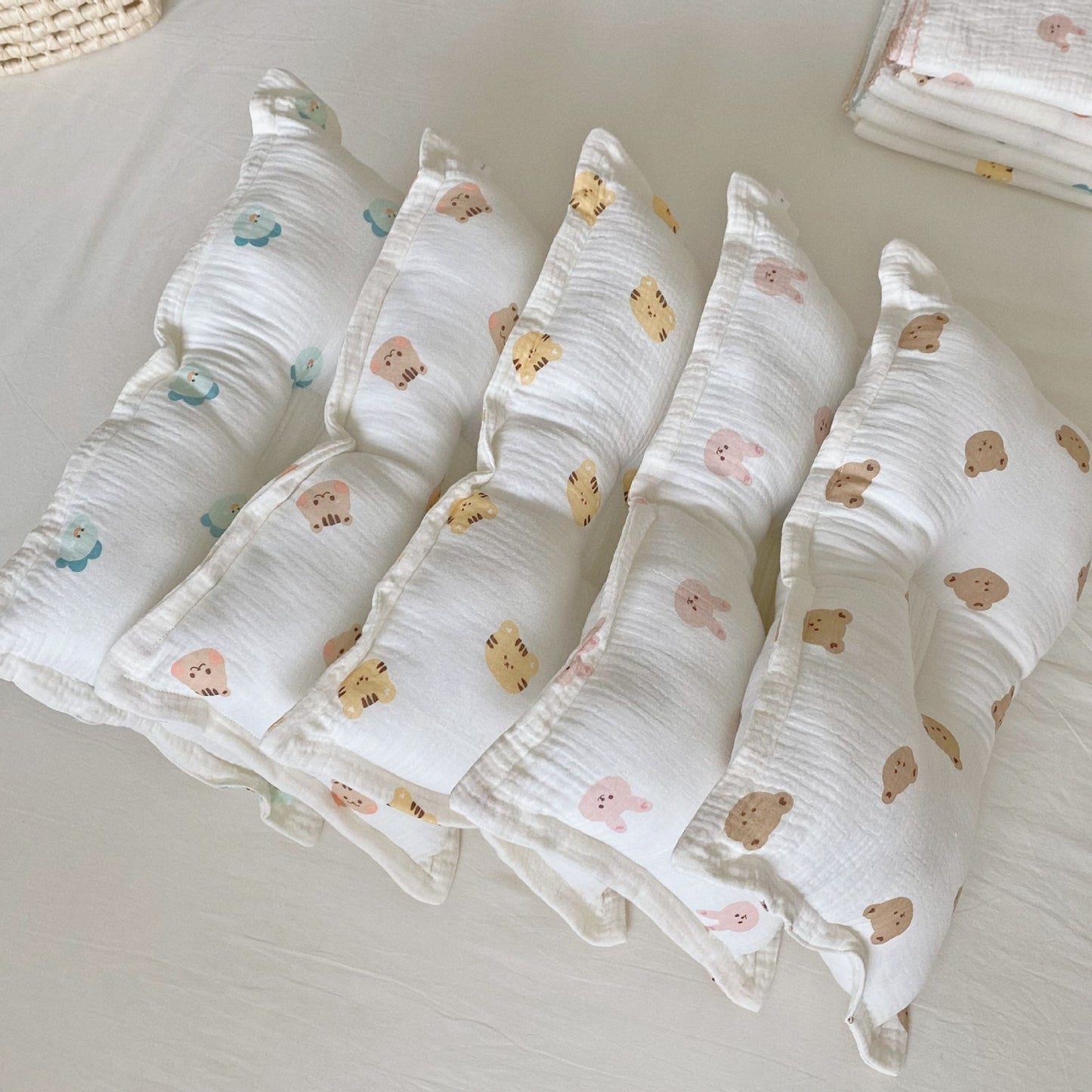 Cartoon Printed Baby Pure Cotton Yarn Cloth Blanket, Summer Quilt