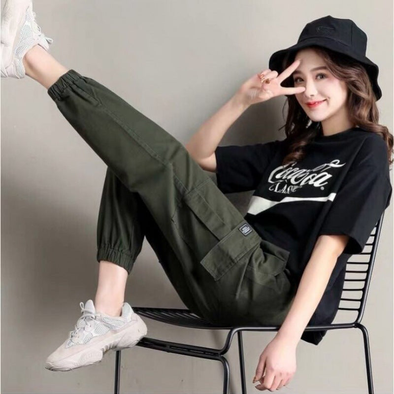 Handsome Women's High Waist Loose Trousers