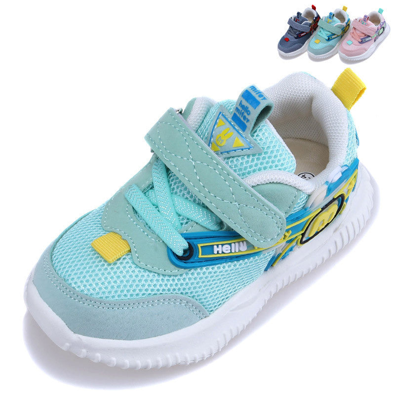 Solid-soled health net shoes for kids, functional shoes