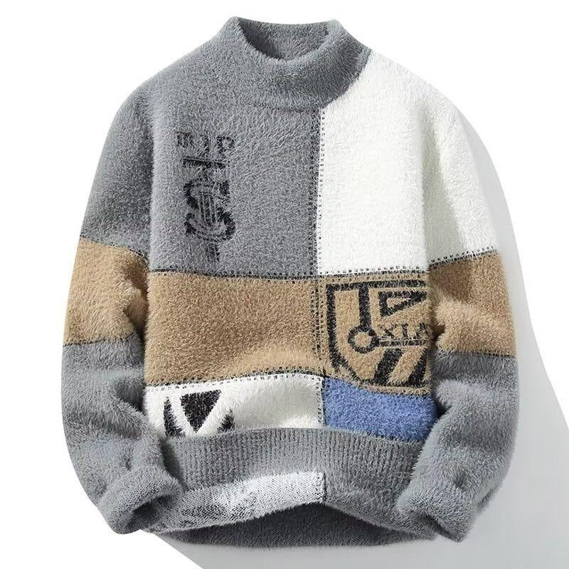 High-grade Trendy Handsome Knitted Sweater for Men