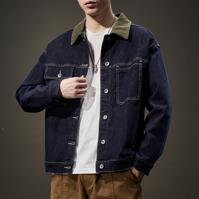 Denim Jacket, Men's Loose Fashion Versatile Casual Coat