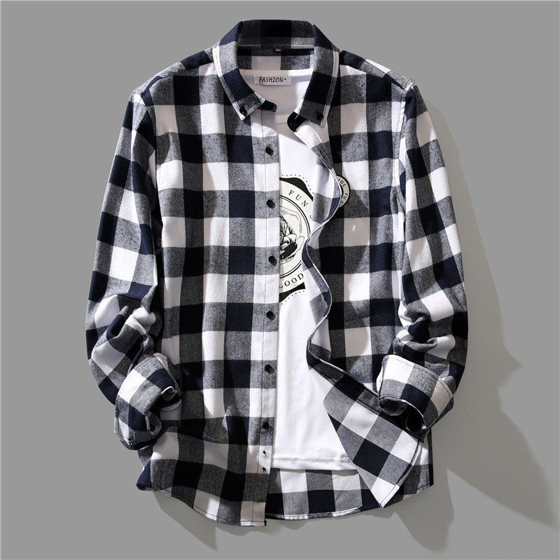 Spring And Autumn Casual Long Sleeves Shirt for Men