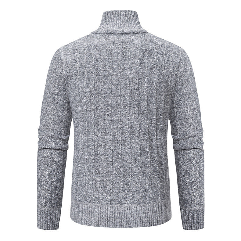 Men's Half Zipped Pullover, Fleece Sweater for Men