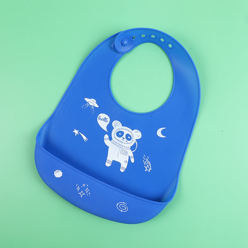 Creative Baby Cartoon Printed Silicone Bib