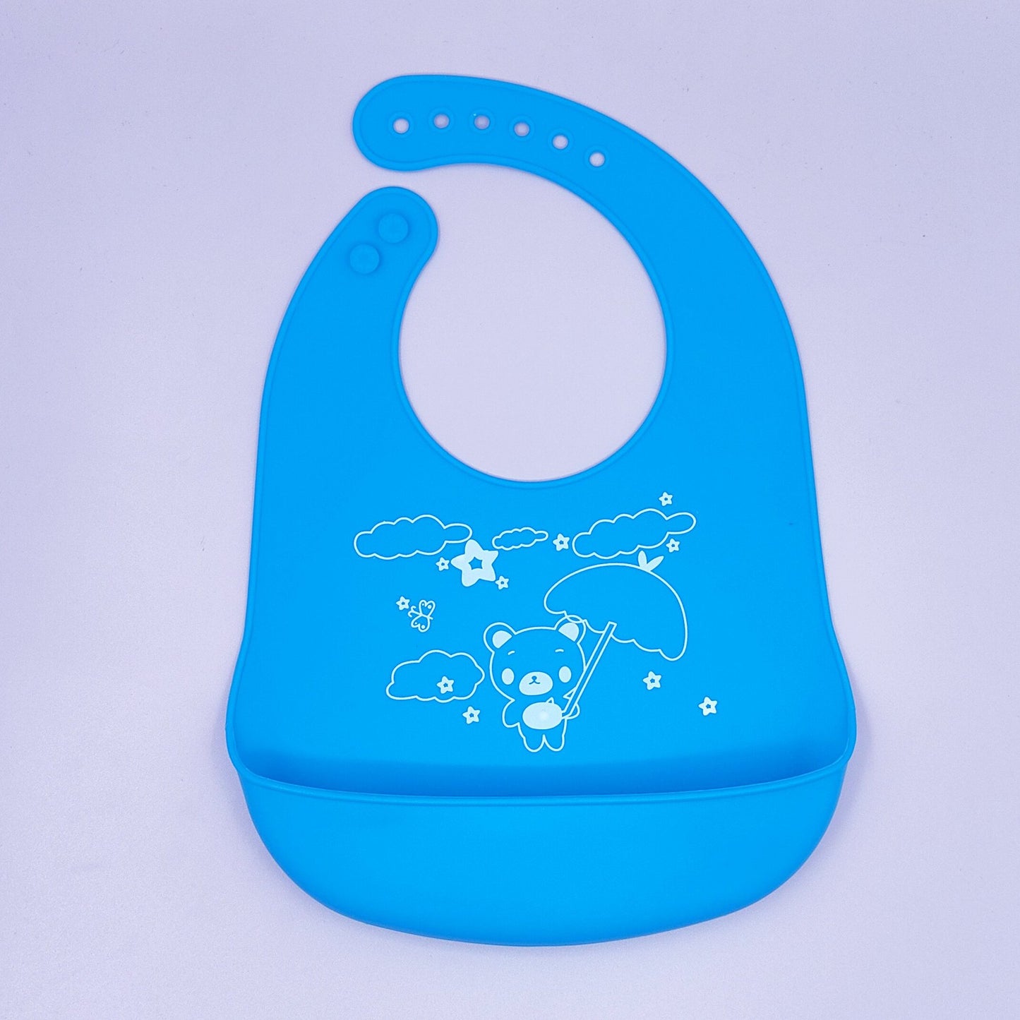 Creative Baby Cartoon Printed Silicone Bib