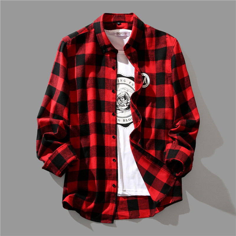 Spring And Autumn Casual Long Sleeves Shirt for Men