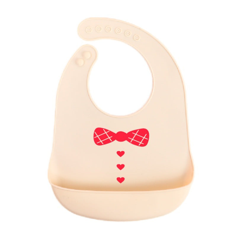 Creative Baby Cartoon Printed Silicone Bib