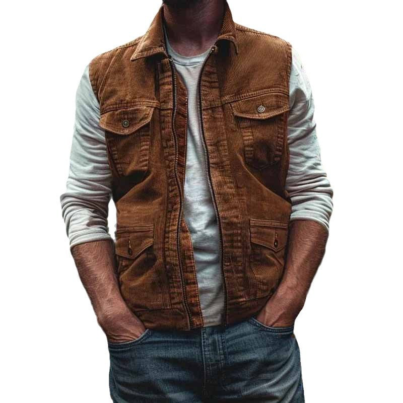 Fashion Retro Waistcoatfor Men,  Vest Casual Men