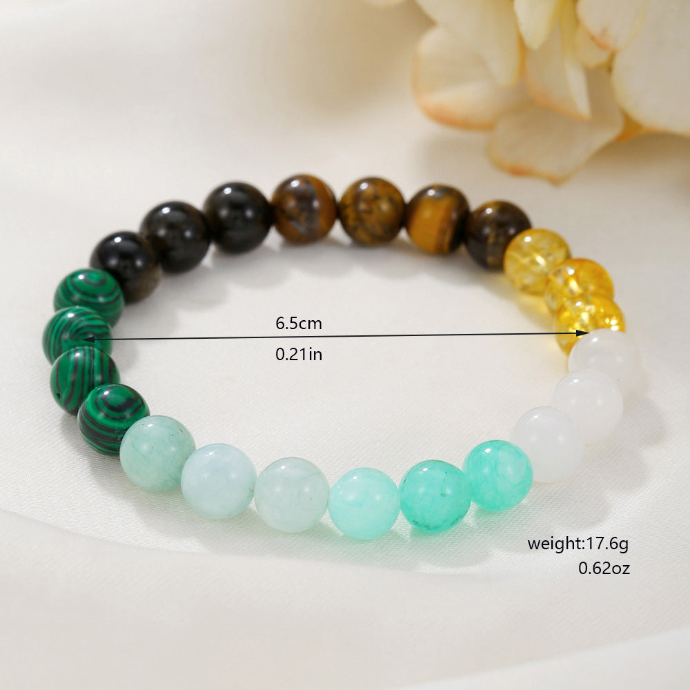 Fashion Natural Stone Yellow Tiger Eyes Bracelet