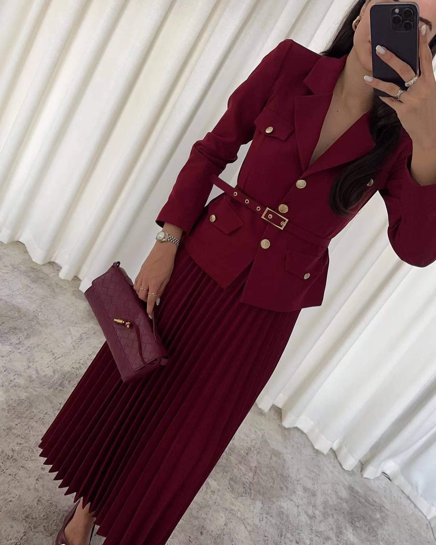 Women's Solid Color Elegant Suit