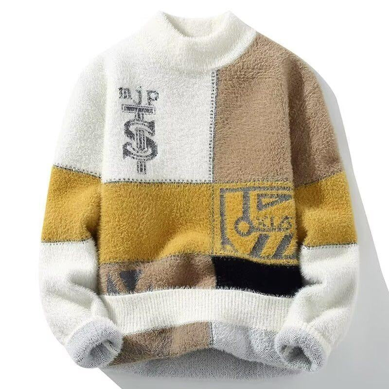 High-grade Trendy Handsome Knitted Sweater for Men