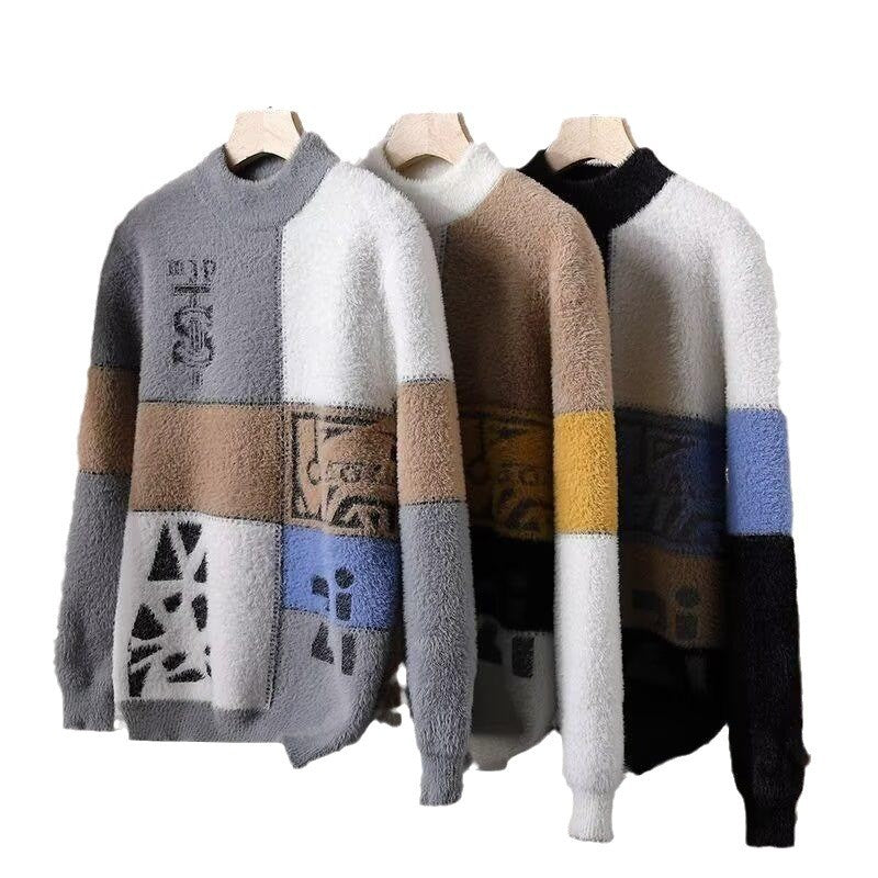 High-grade Trendy Handsome Knitted Sweater for Men